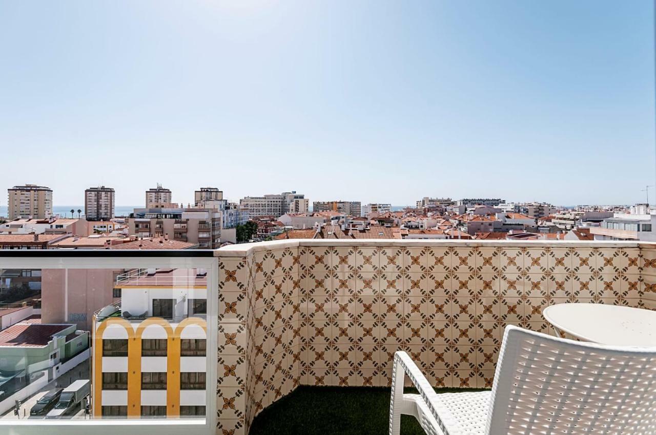Lovely Lisboa Costa da Caparica seaview apartment Esterno foto